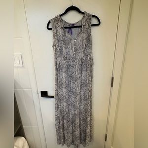 Seraphine maxi maternity dress with cotton slip